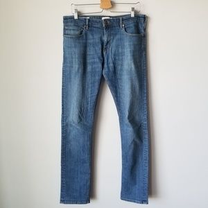 Reiss Men's 32 x 34 Razor Slim Fit Jeans in Clash